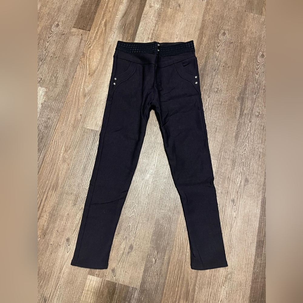 Black Slim Stretch Leggings Pants
